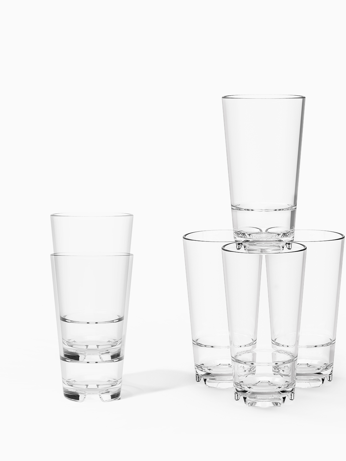 RESERVE 14oz Stackable Tall Tritan Copolyester Glass - Bulk