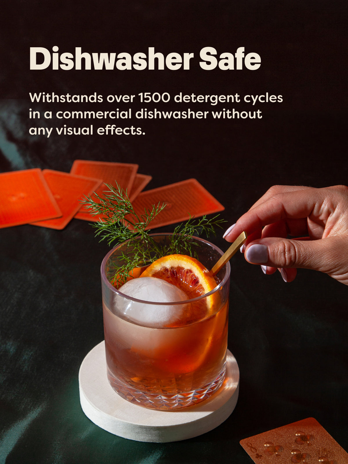 RESERVE 12oz Old Fashioned Color Series Tritan Copolyester Glass Amber - Bulk