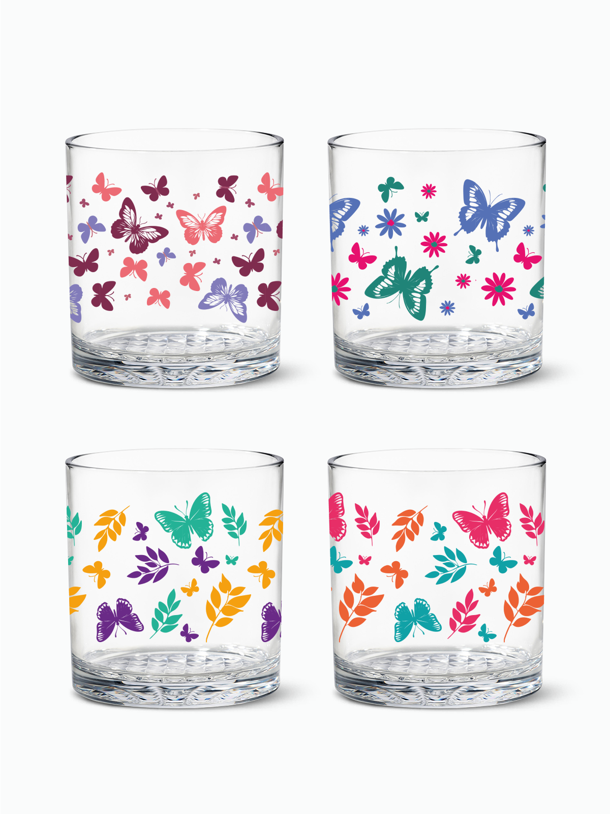 Butterfly Haven - RESERVE 12oz Old Fashioned Tritan Copolyester Glass