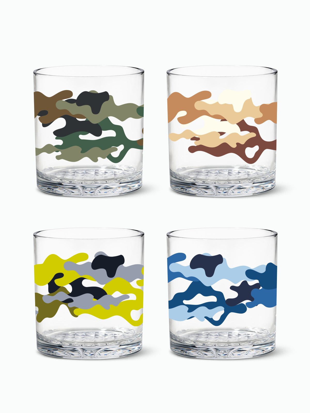 Camo - RESERVE 12oz Old Fashioned Tritan Copolyester Glass