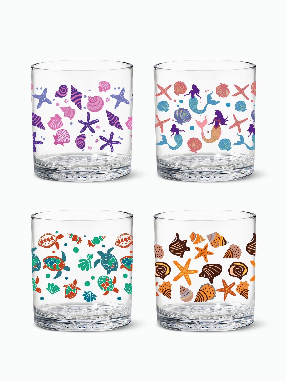 Coastal Charm - RESERVE 12oz Old Fashioned Tritan Copolyester Glass
