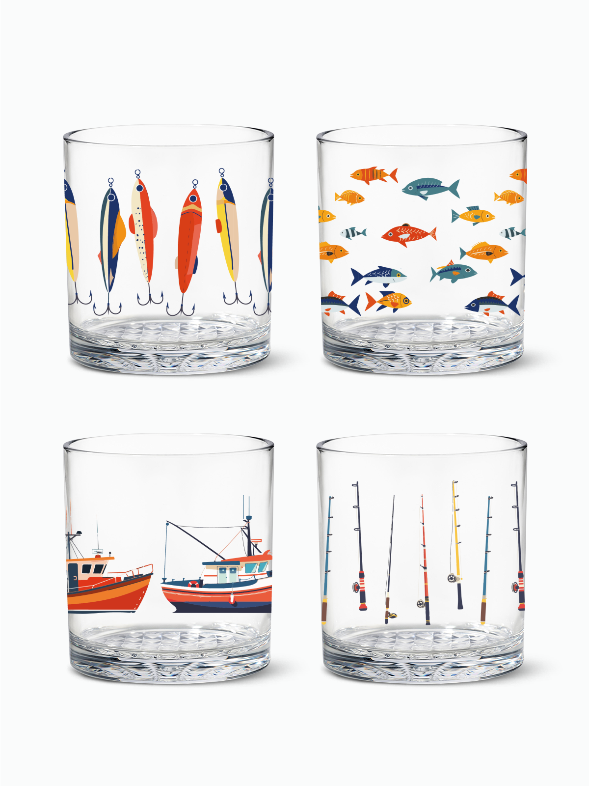 Fisherman's Charm - RESERVE 12oz Old Fashioned Tritan Copolyester Glass