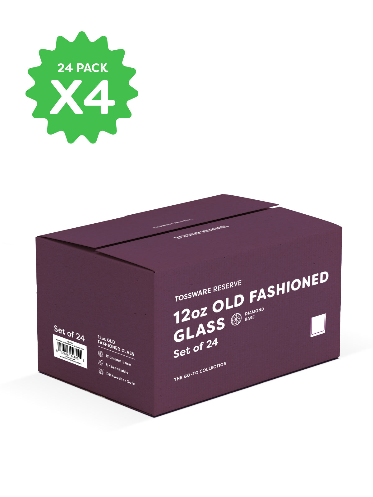 RESERVE 12oz Old Fashioned Tritan Copolyester Glass - Bulk