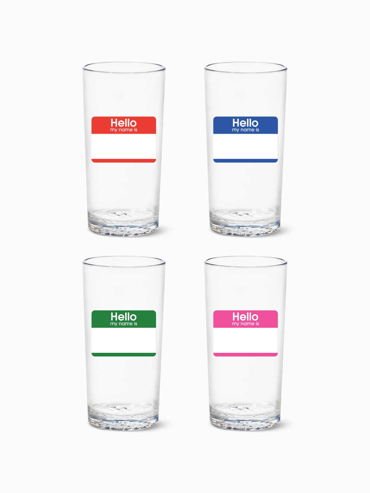Hello My Name Is - RESERVE 14oz Highball Tritan Copolyester Glass