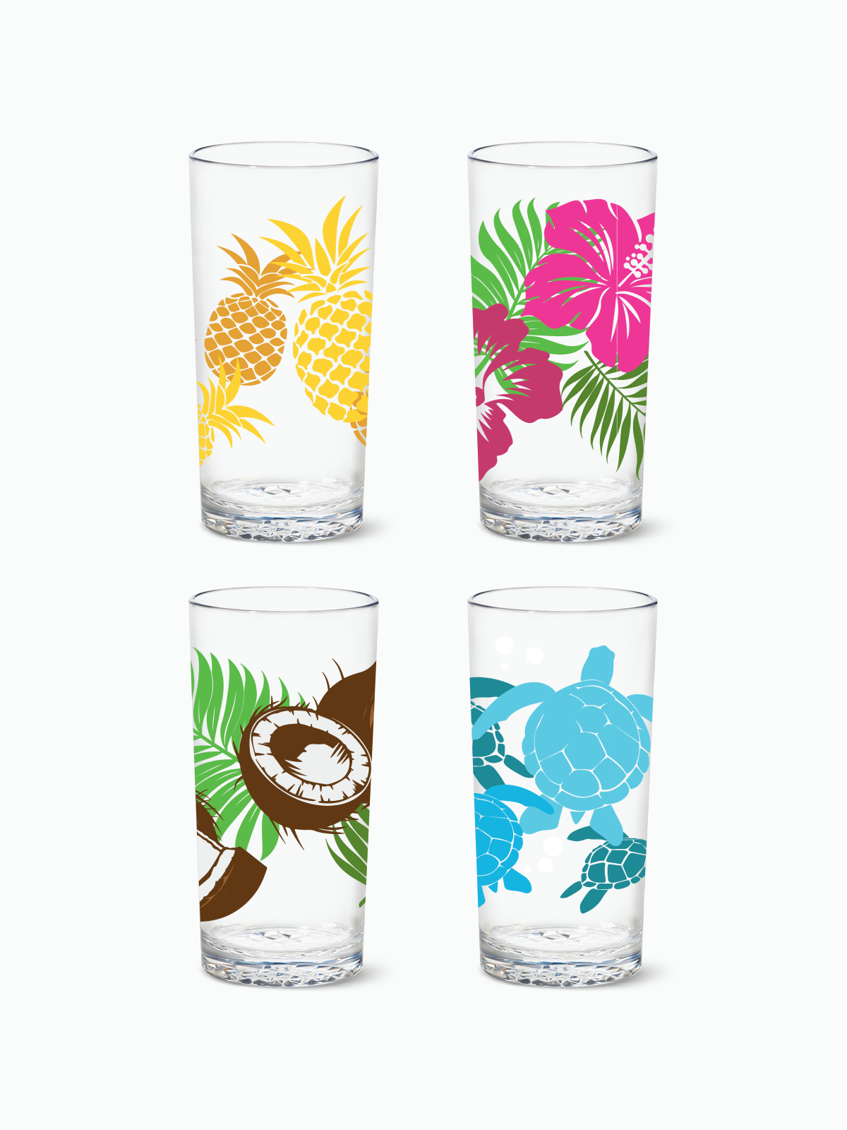 Tropical Oasis 2.0 - RESERVE 14oz Highball Tritan Copolyester Glass
