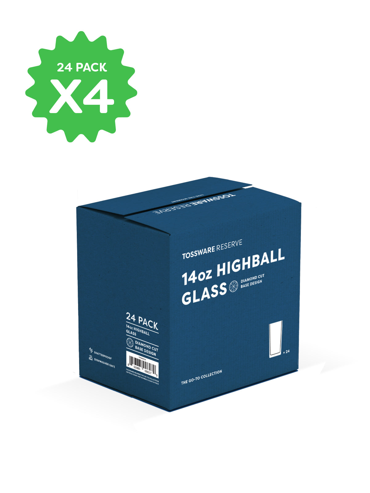 RESERVE 14oz Highball Tritan Copolyester Glass - Bulk