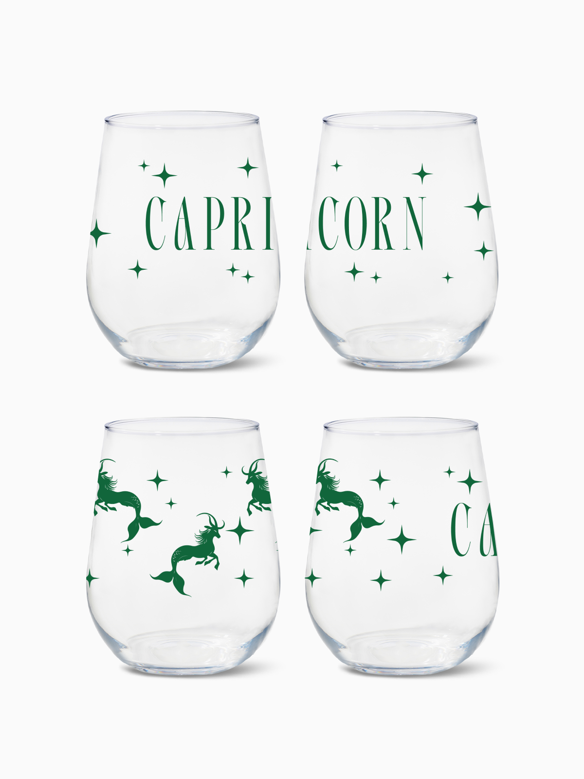Capricorn - RESERVE 16oz Stemless Wine Tritan Copolyester Glass