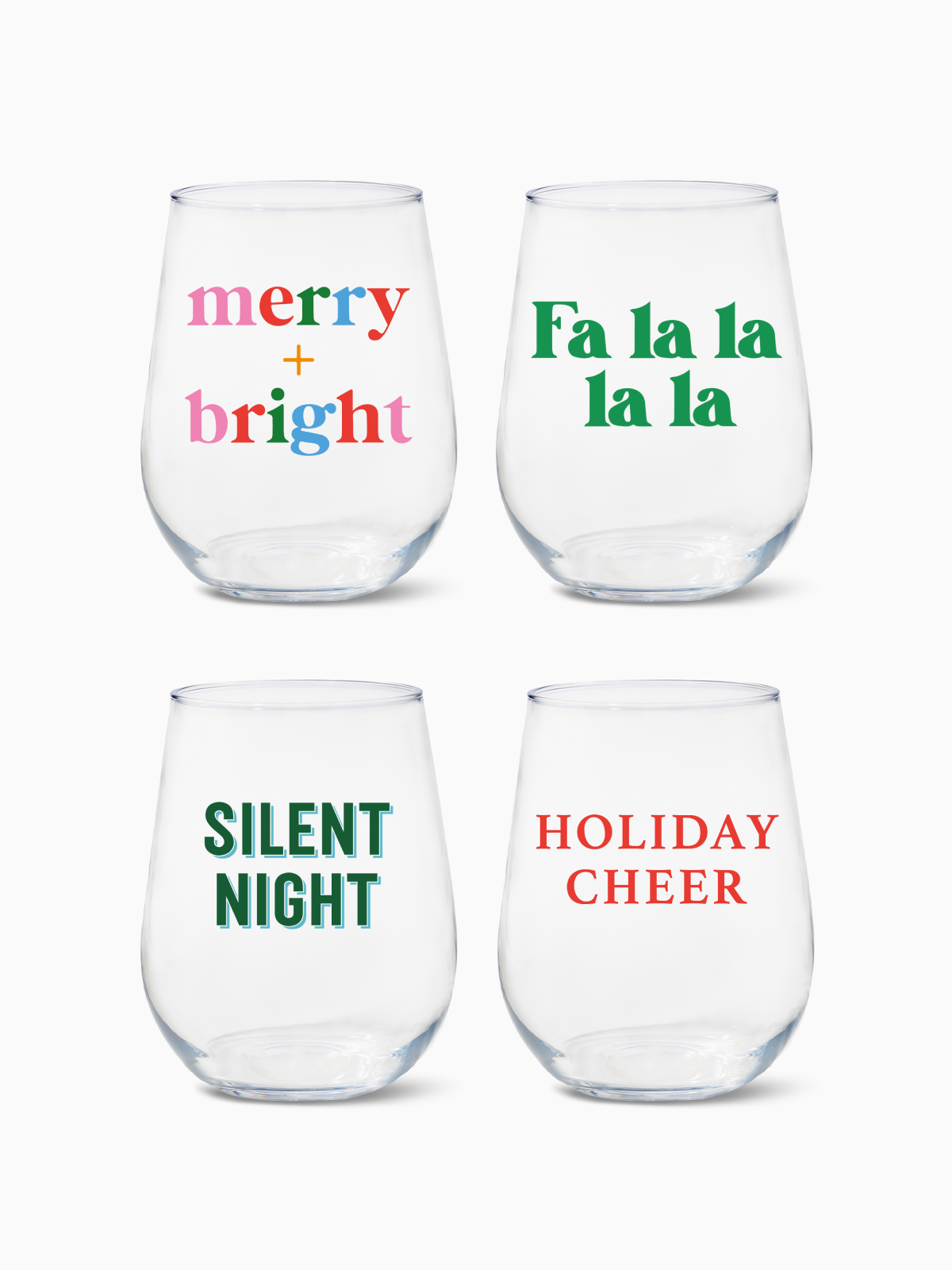 Holiday Sip and Sing - RESERVE 16oz Stemless Wine Tritan Copolyester Glass