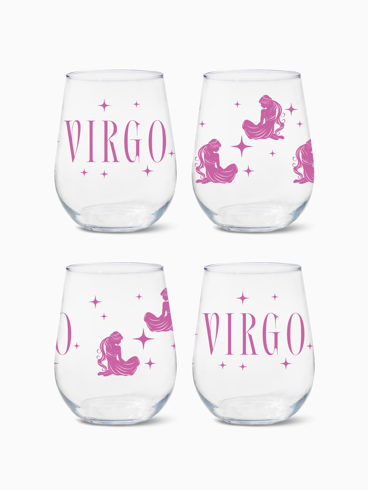 Virgo - RESERVE 16oz Stemless Wine Tritan Copolyester Glass