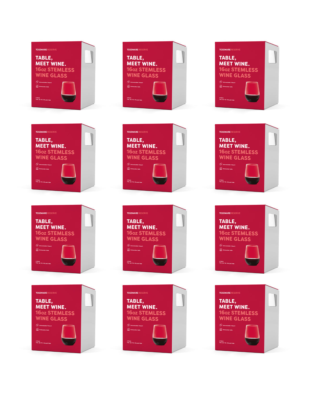 RESERVE 16oz Stemless Wine Tritan Copolyester Glass - Bulk
