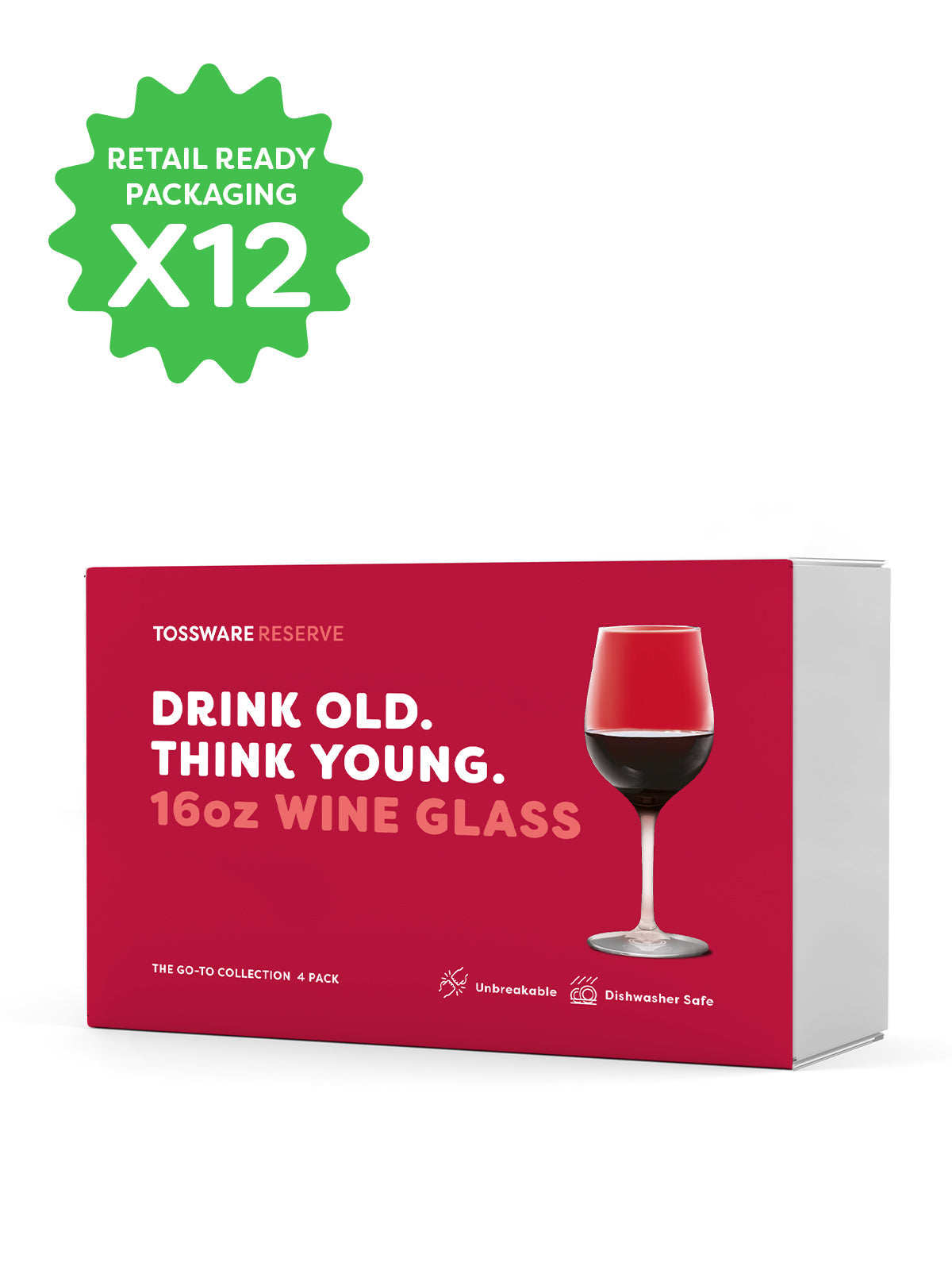 RESERVE 16oz Wine Tritan Copolyester Glass - Bulk