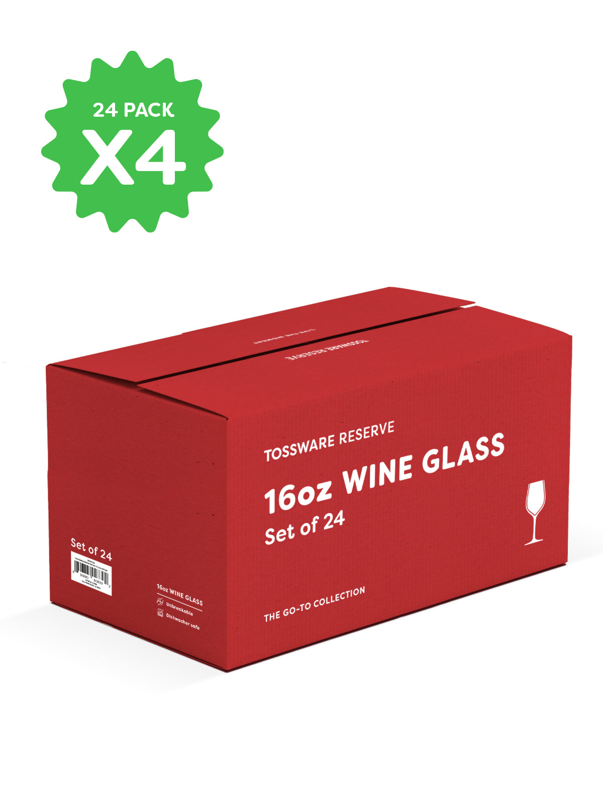 RESERVE 16oz Wine Tritan Copolyester Glass - Bulk