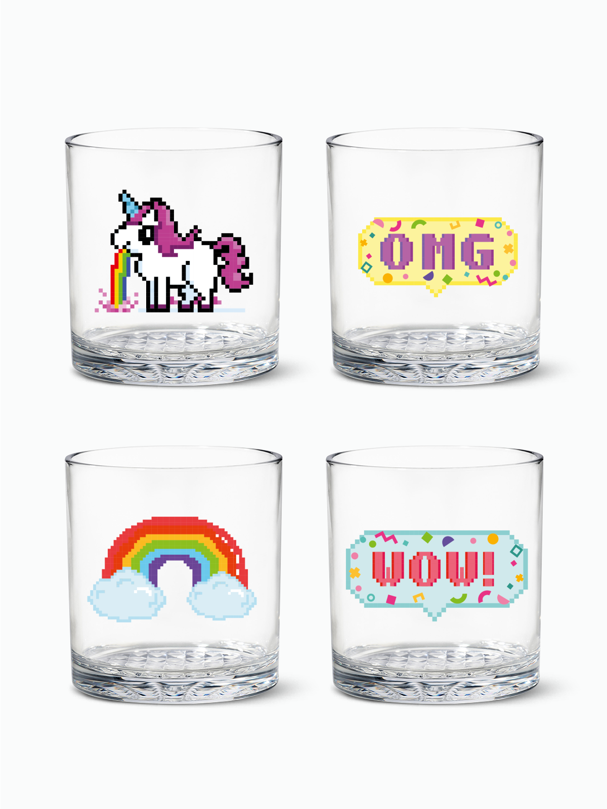 8 Bit Arcade - RESERVE 12oz Old Fashioned Tritan Copolyester Glass