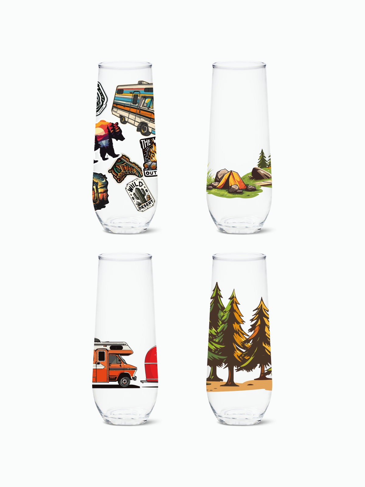 Camp 2.0 - RESERVE 9oz Stemless Champagne Tritan Copolyester Glass