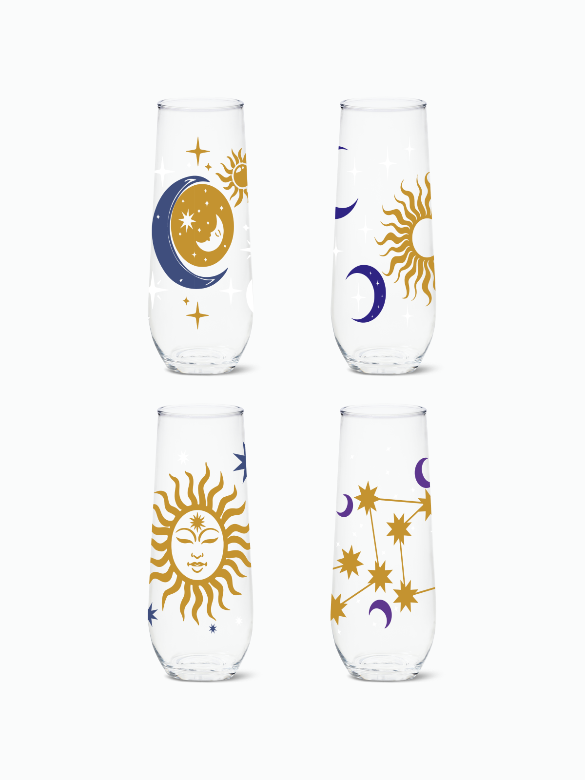 Celestial Sky 2.0 - RESERVE 9oz Stemless Champagne Tritan Copolyester Glass