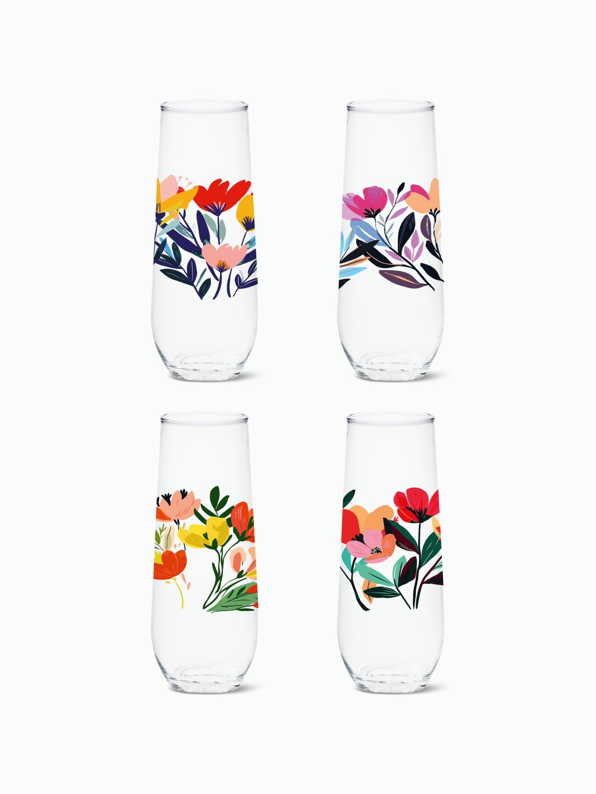 The Garden Gala - RESERVE 9oz Stemless Champagne Tritan Copolyester Glass
