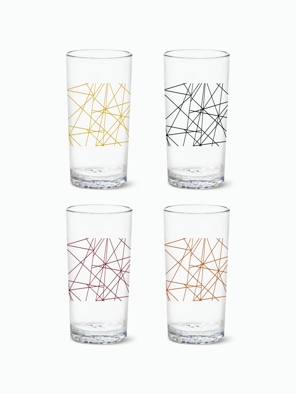 Abstract Lines - RESERVE 14oz Highball Tritan Copolyester Glass