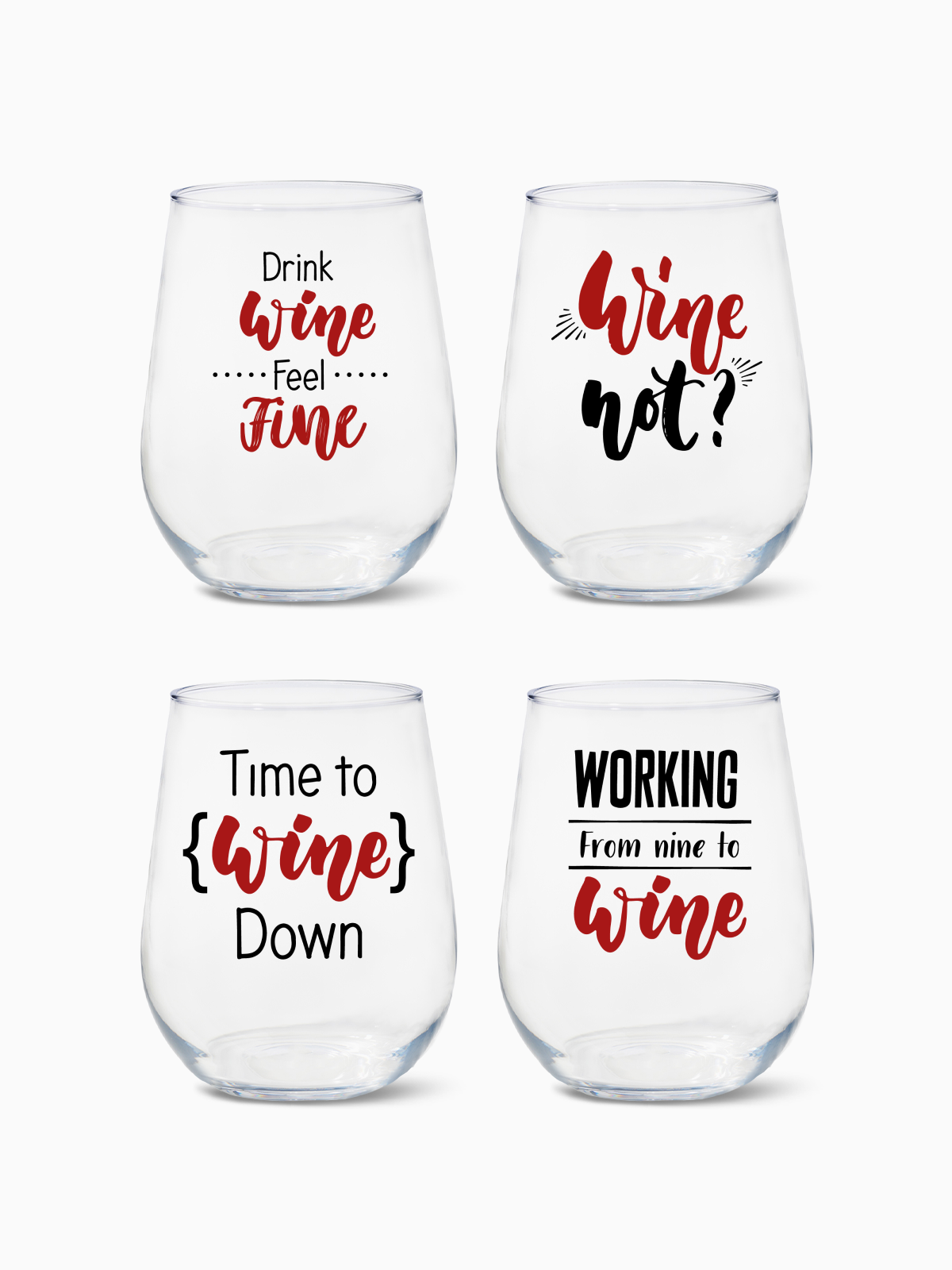 All About Wine - RESERVE 16oz Stemless Wine Tritan Copolyester Glass