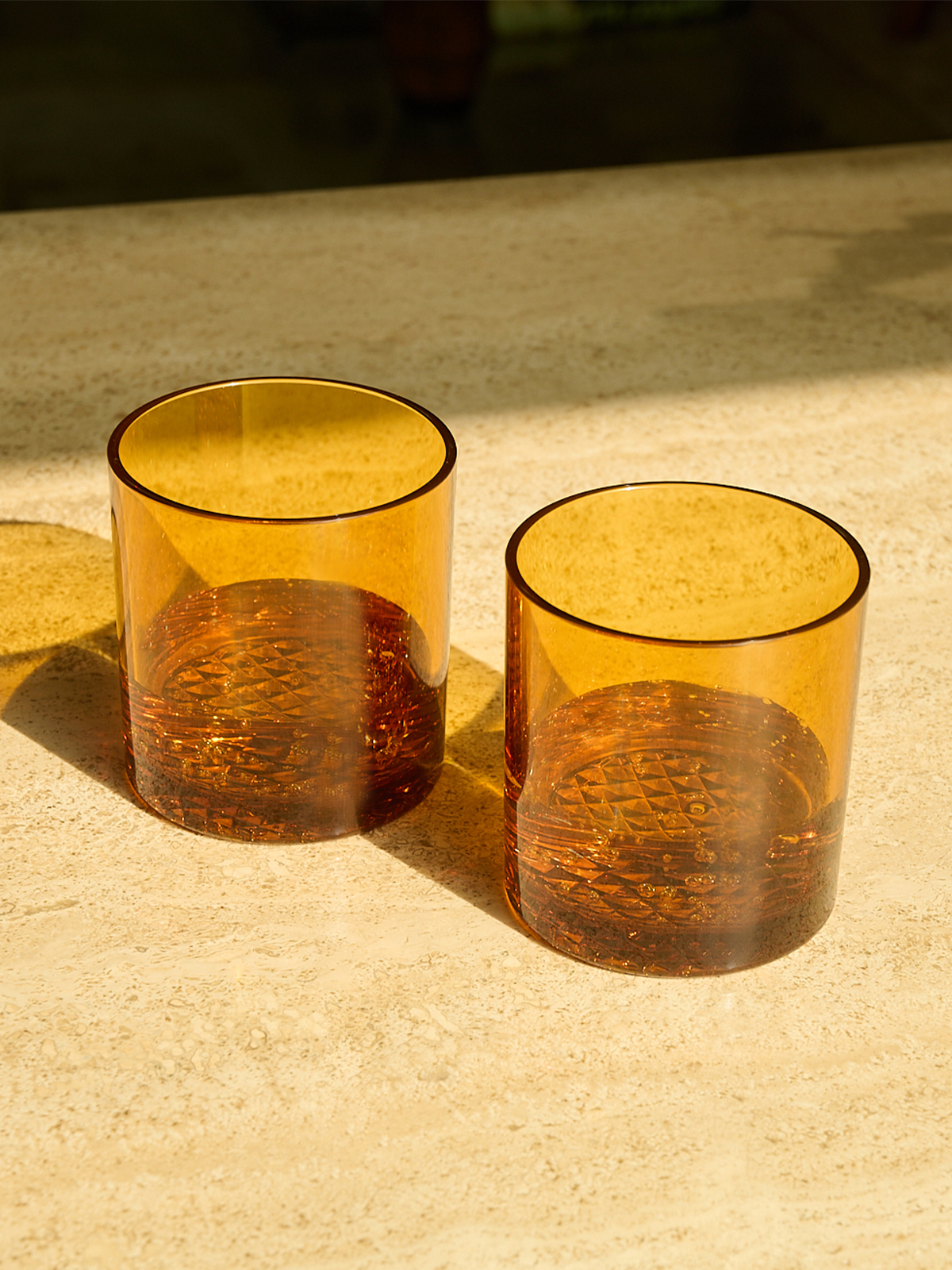 RESERVE 12oz Old Fashioned Color Series Tritan Copolyester Glass Amber