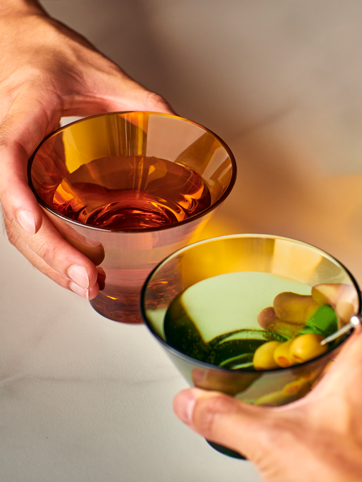RESERVE 8oz Stemless Martini - Mixed Color Set