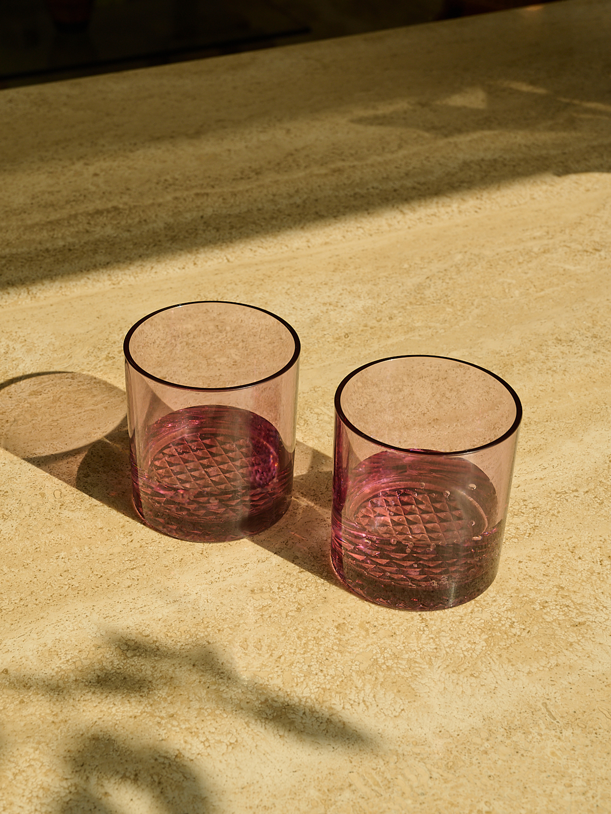 RESERVE 12oz Old Fashioned Color Series Tritan Copolyester Glass Blush