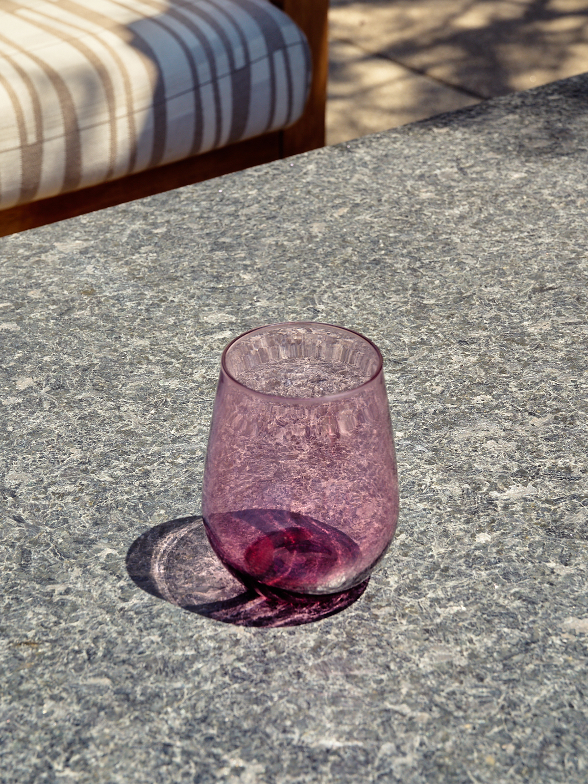 RESERVE 16oz Stemless Wine Color Series Tritan Copolyester Glass Blush