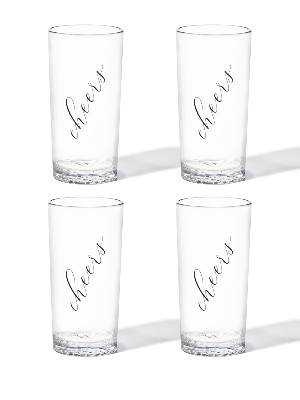 Classic Cheers (Black) - RESERVE 14oz Highball Tritan Copolyester Glass