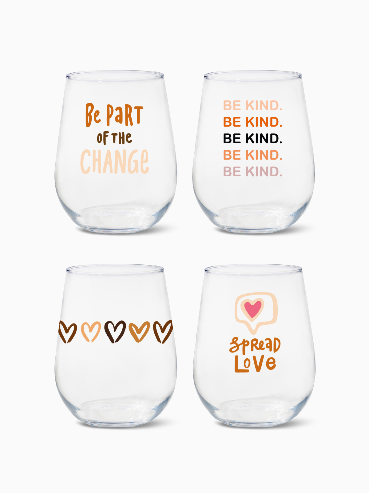 Equality - RESERVE 16oz Stemless Wine Tritan Copolyester Glass