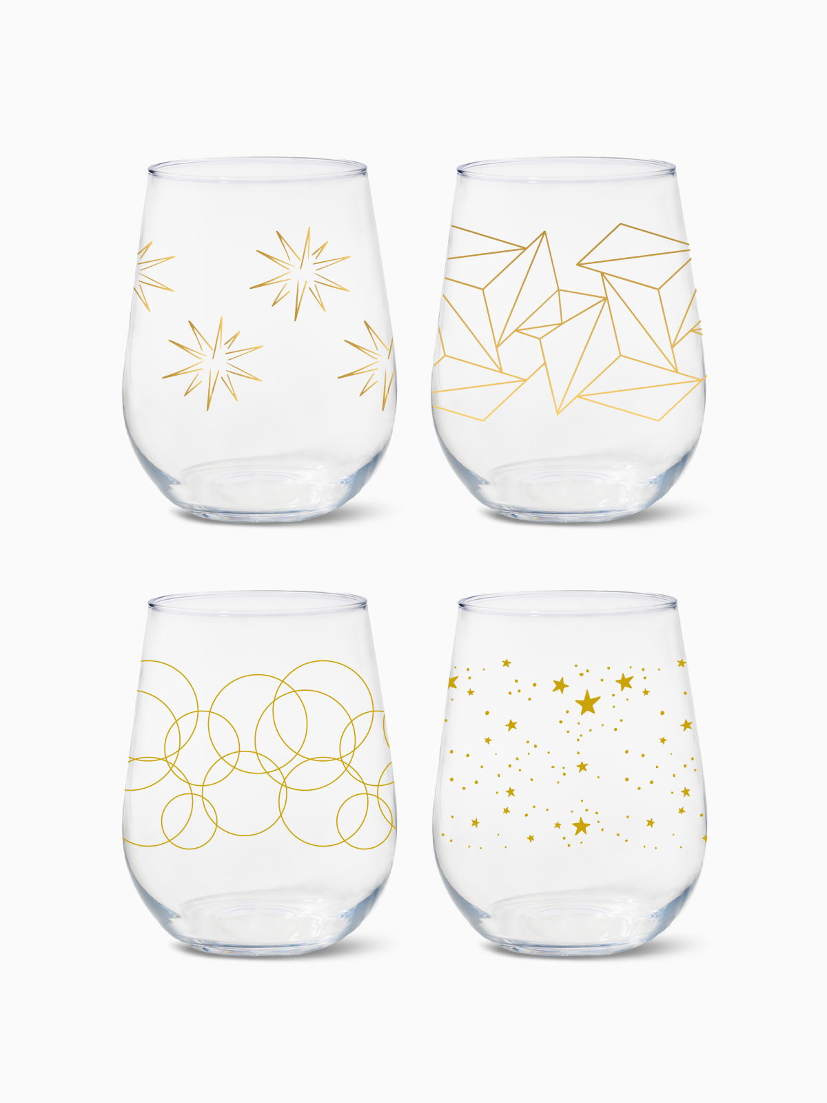 Festive Cheers - RESERVE 16oz Stemless Wine Tritan Copolyester Glass