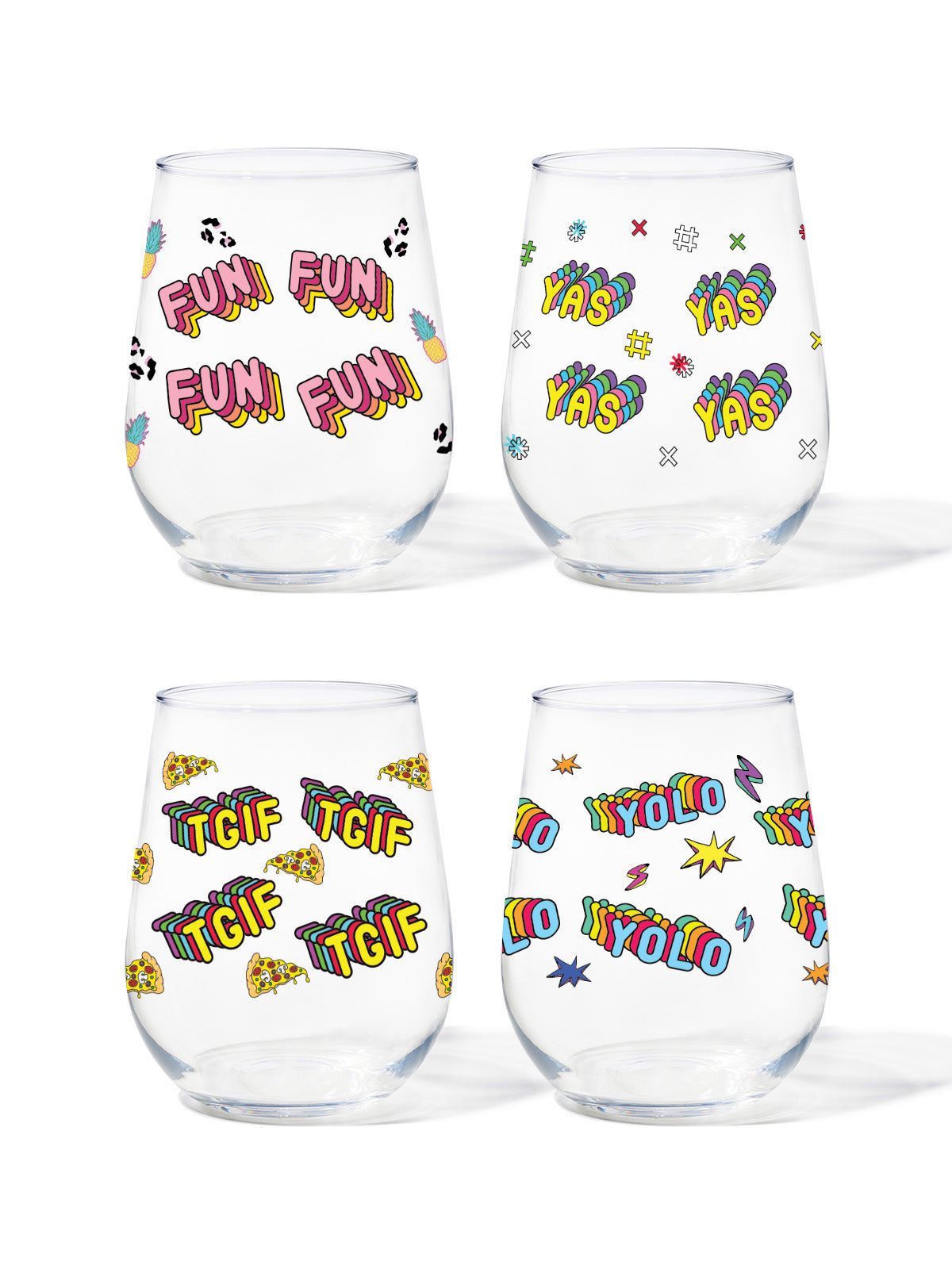 Good Vibe - RESERVE 16oz Stemless Wine Tritan Copolyester Glass