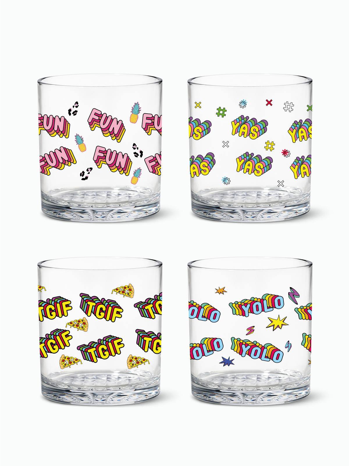 Good Vibe - RESERVE 12oz Old Fashioned Tritan Copolyester Glass