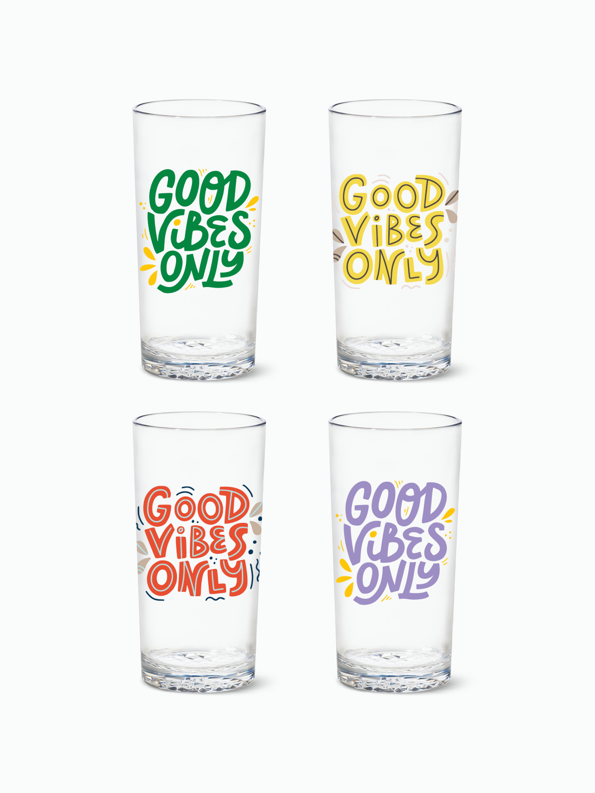 Good Vibes Only - RESERVE 14oz Highball Tritan Copolyester Glass