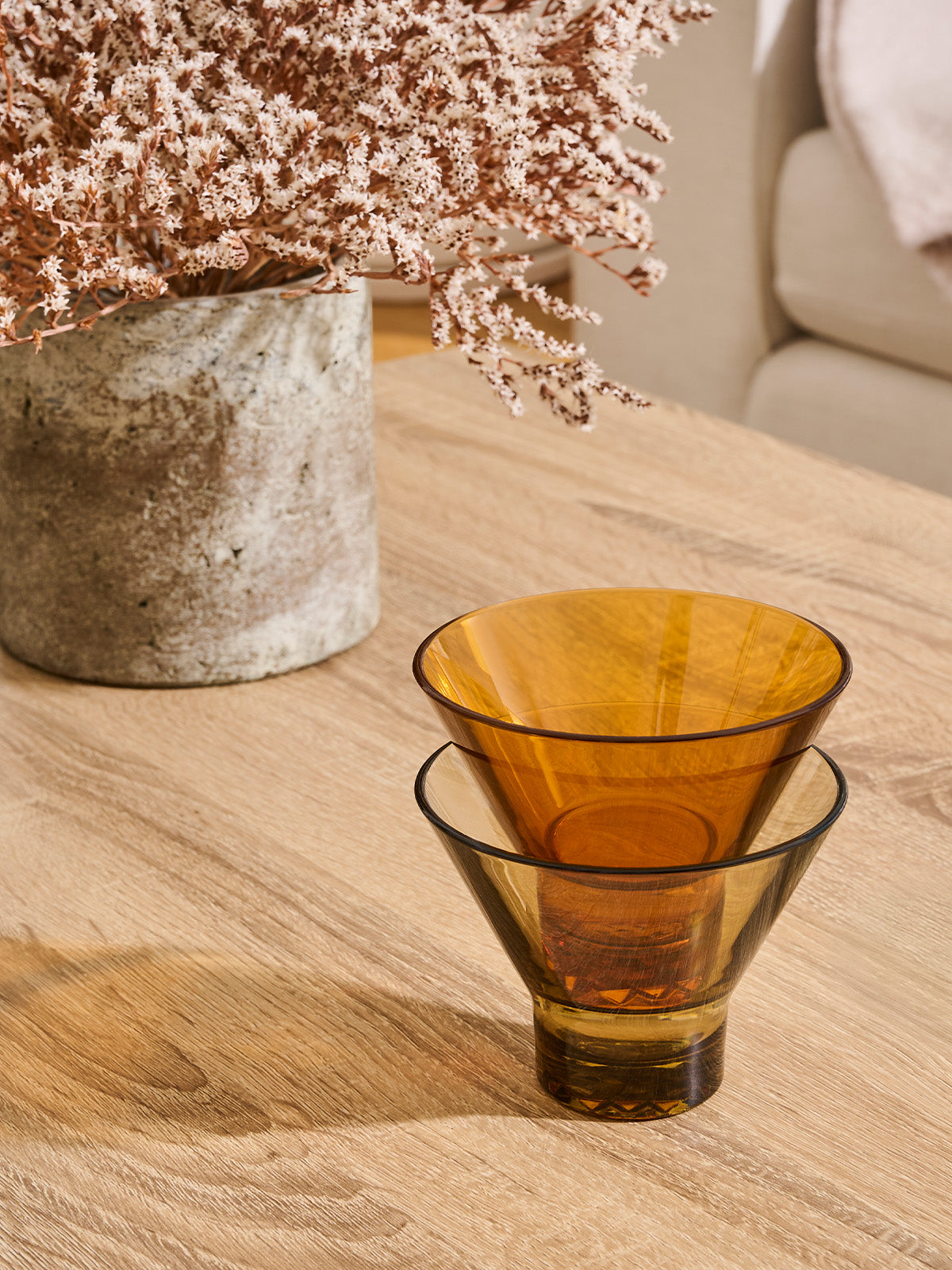 RESERVE 8oz Stemless Martini - Mixed Color Set