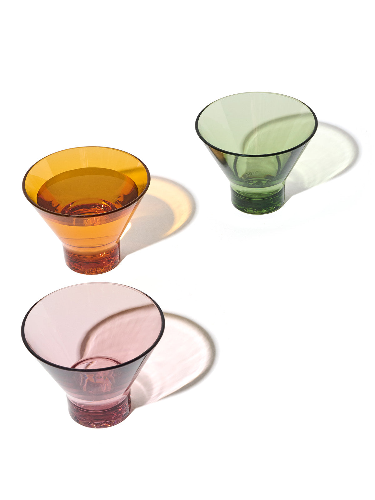 RESERVE 8oz Stemless Martini - Mixed Color Set
