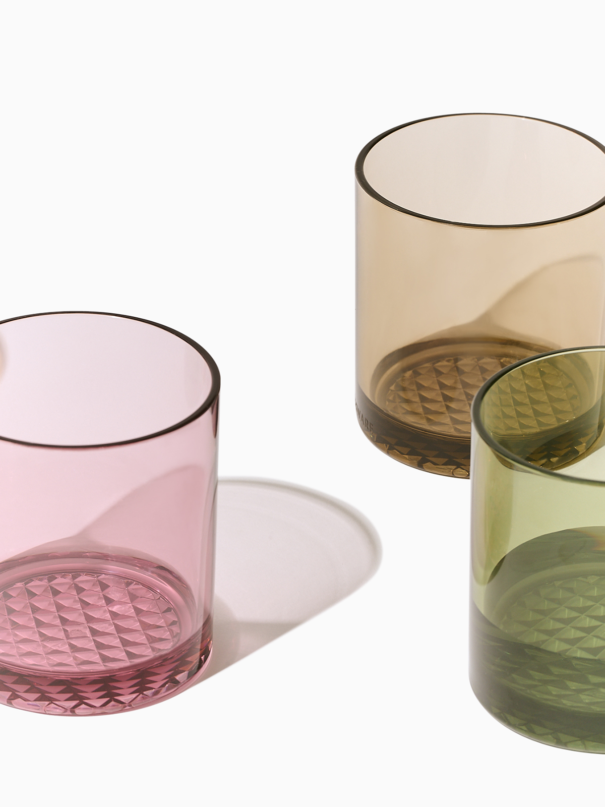 RESERVE 12oz Old Fashioned Color Series Tritan Copolyester Glass Blush