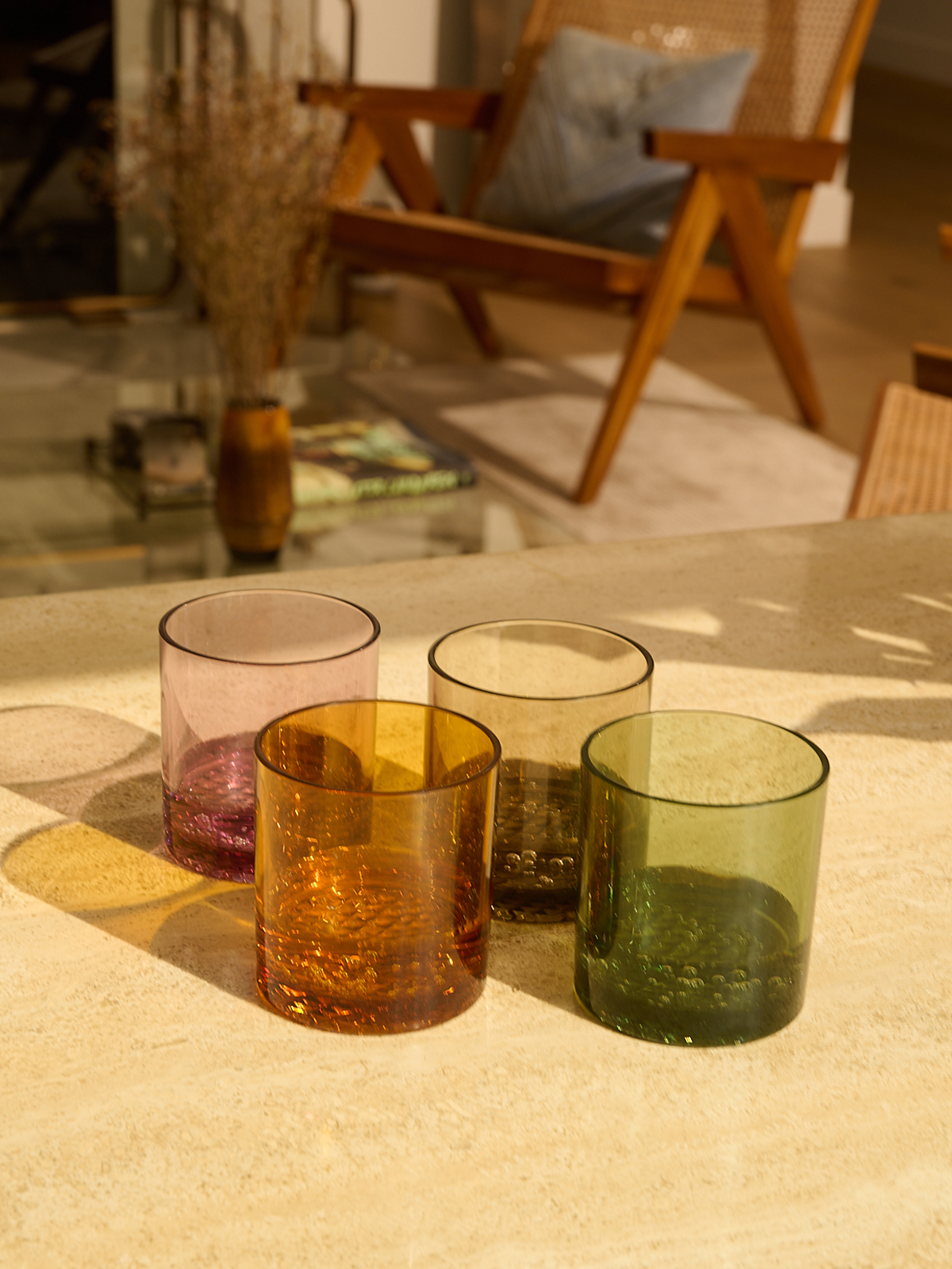 RESERVE 12oz Old Fashioned Color Series Tritan Copolyester Glass Amber