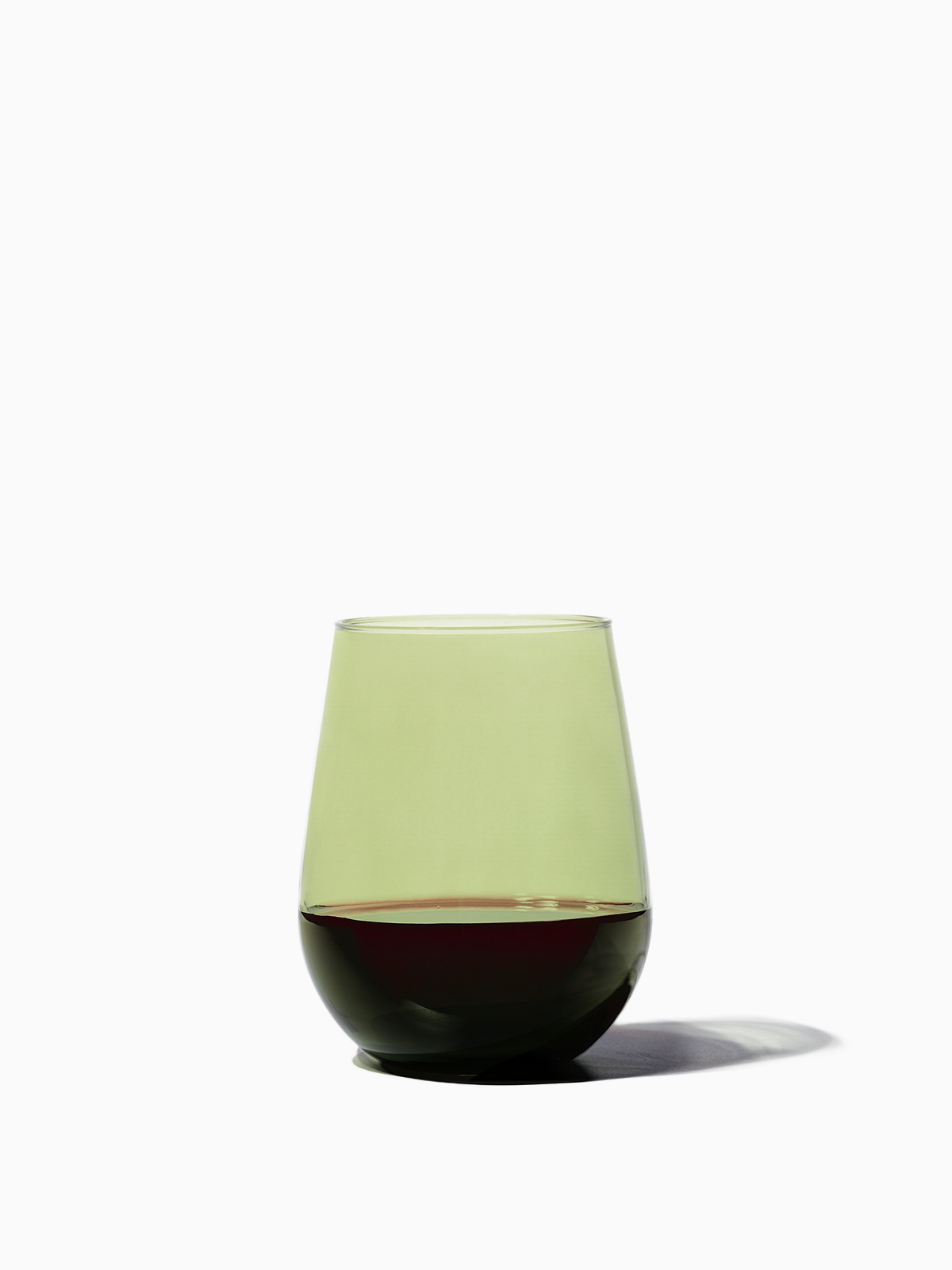 RESERVE 16oz Stemless Wine Color Series Tritan Copolyester Glass Moss - Bulk