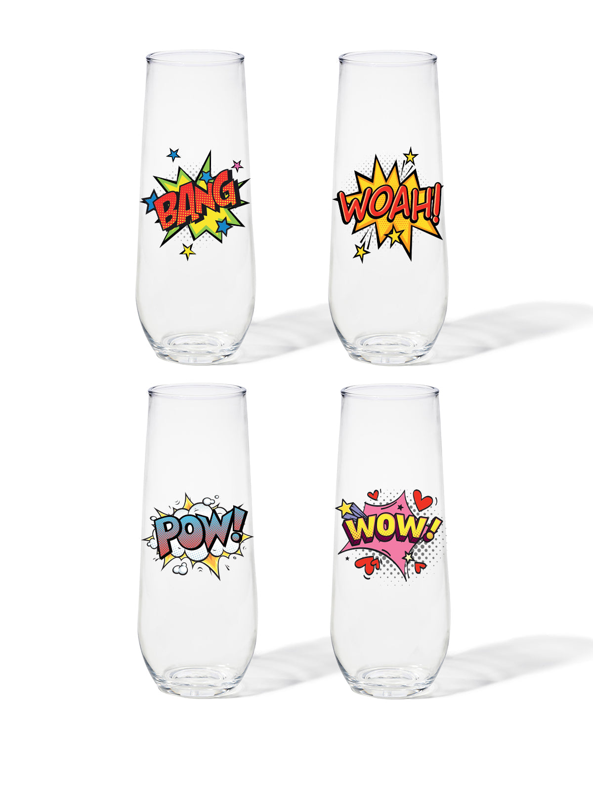 Pop Art - RESERVE 9oz Stemless Champagne Tritan Copolyester Glass