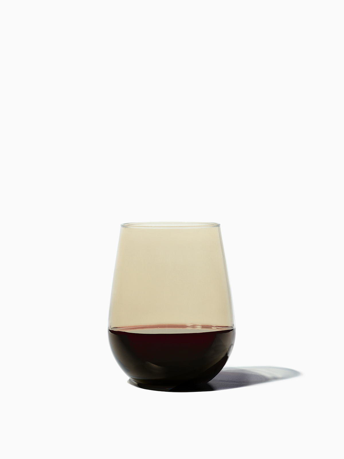 RESERVE 16oz Stemless Wine Color Series Tritan Copolyester Glass Smoke - Bulk