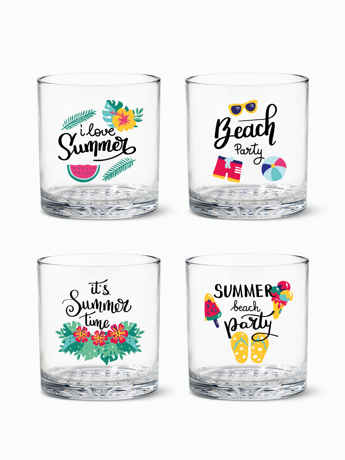 Summer Sips Series 1 - RESERVE 12oz Old Fashioned Tritan Copolyester Glass