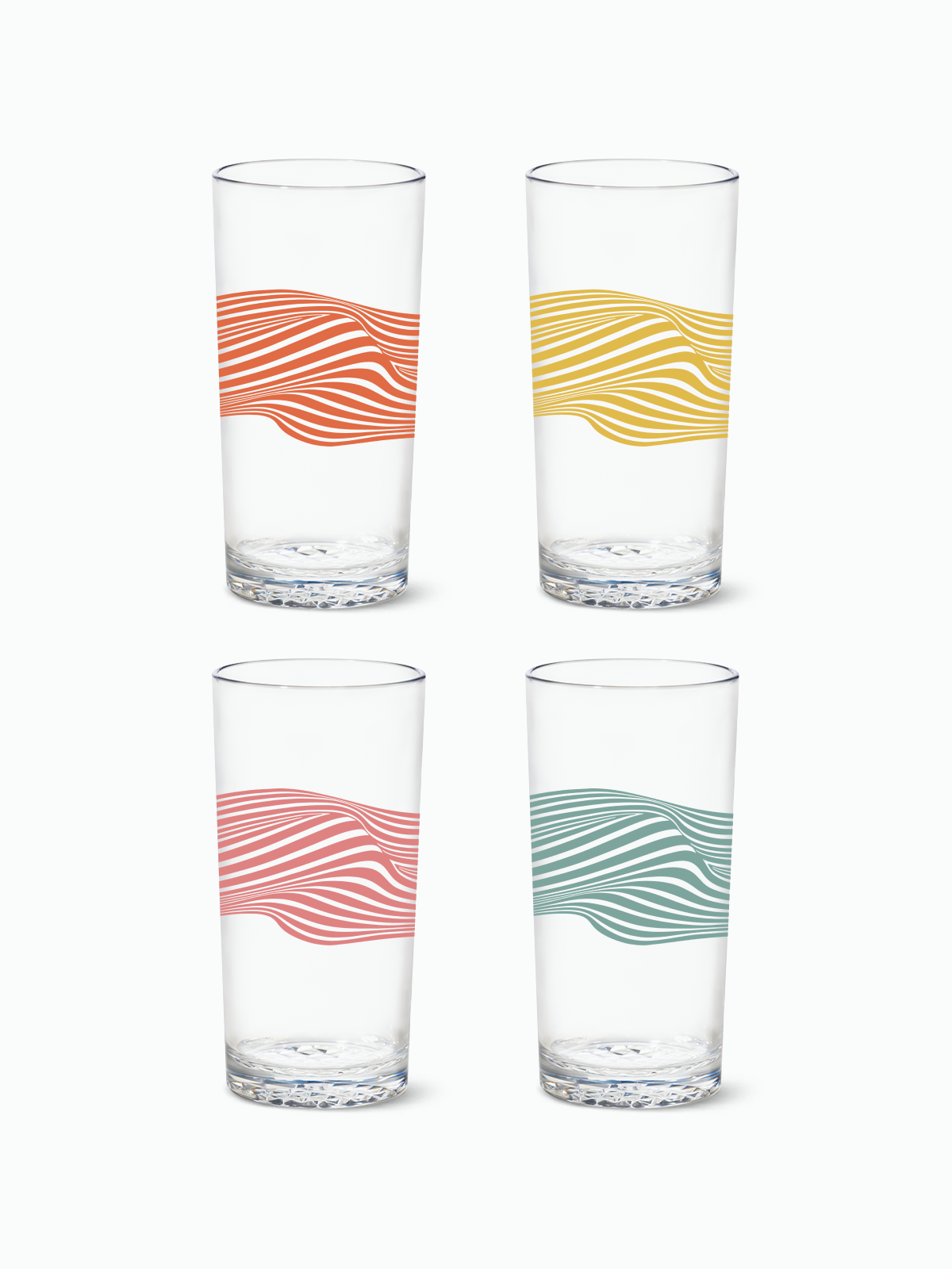 Wavy Ripple - RESERVE 14oz Highball Tritan Copolyester Glass