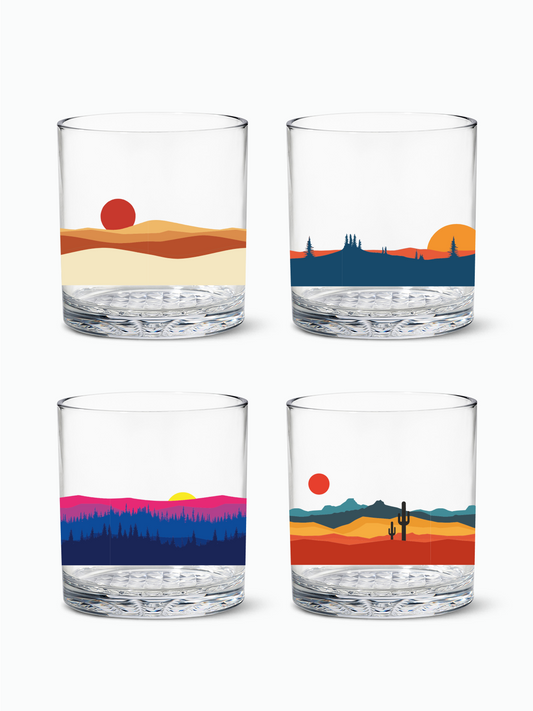 Desert Oasis - RESERVE 12oz Old Fashioned Tritan Copolyester Glass