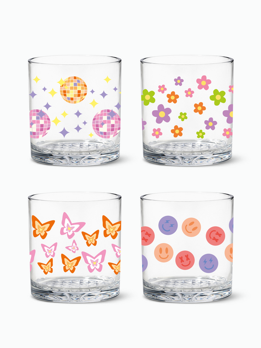 Disco Party - RESERVE 12oz Old Fashioned Tritan Copolyester Glass