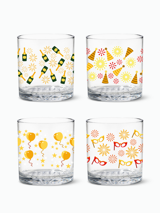Festive Bliss - RESERVE 12oz Old Fashioned Tritan Copolyester Glass