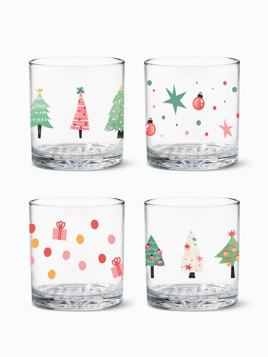 Festive Forest - RESERVE 12oz Old Fashioned Tritan Copolyester Glass