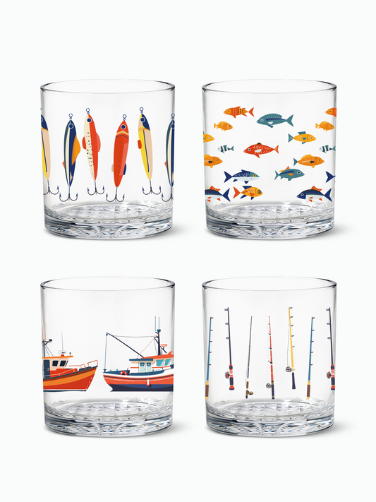 Fisherman's Charm - RESERVE 12oz Old Fashioned Tritan Copolyester Glass