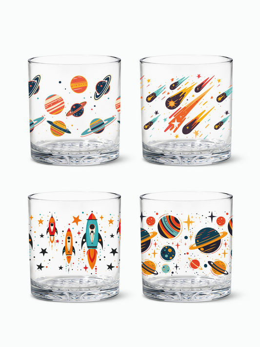 Colorful Galaxy - RESERVE 12oz Old Fashioned Tritan Copolyester Glass