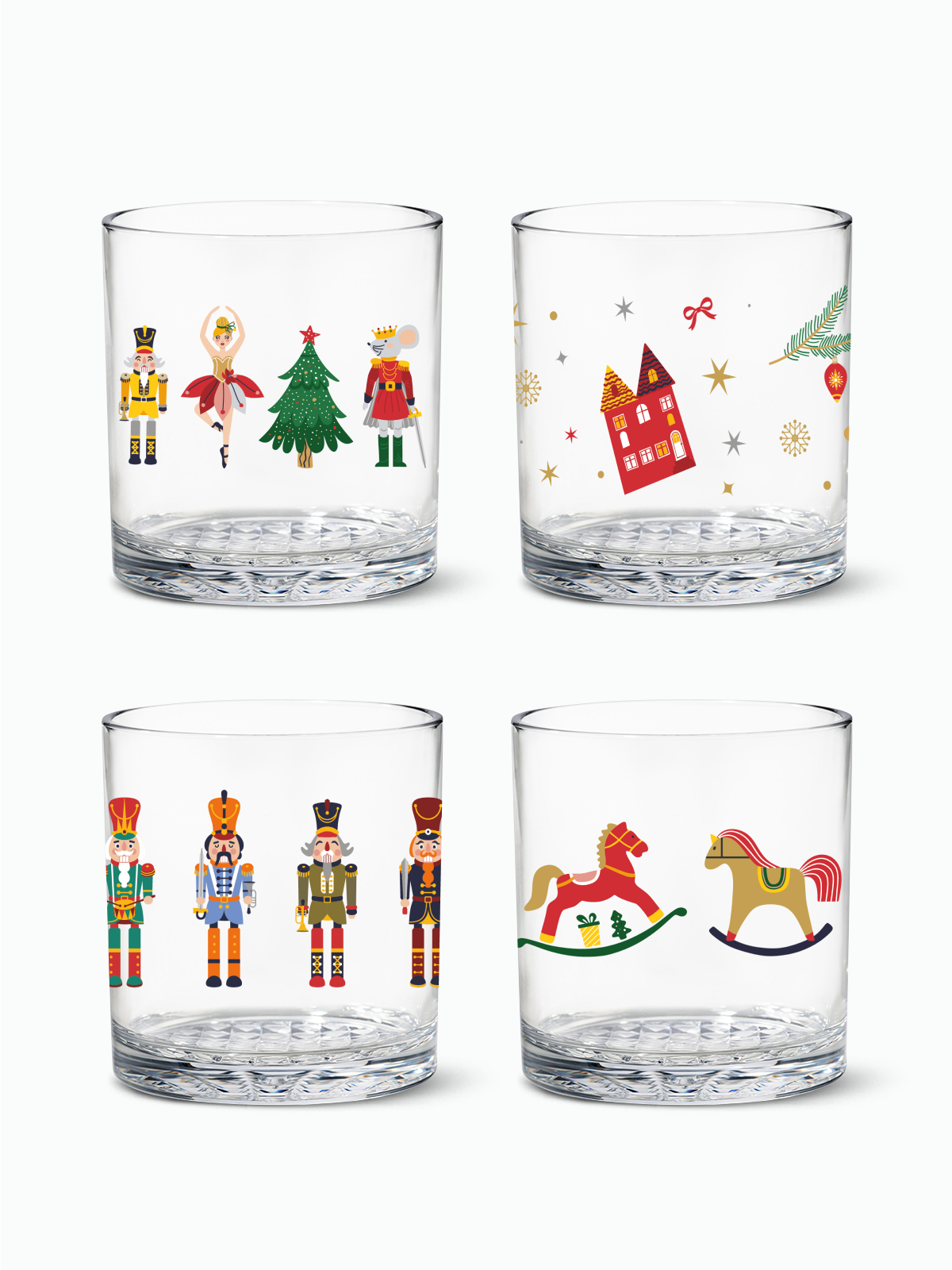 Nutcracker Noel - RESERVE 12oz Old Fashioned Tritan Copolyester Glass