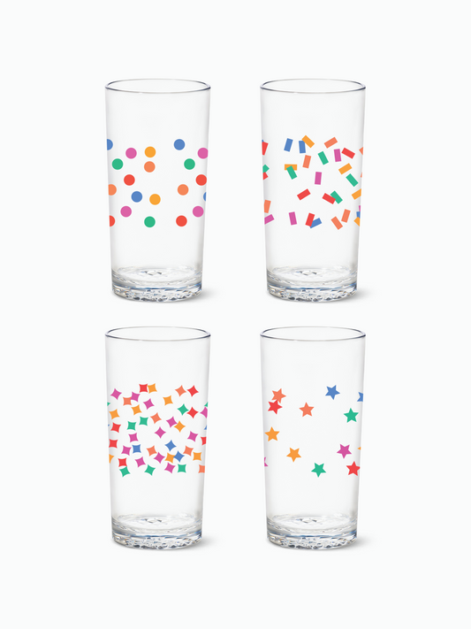 Confetti Galore - RESERVE 14oz Highball Tritan Copolyester Glass