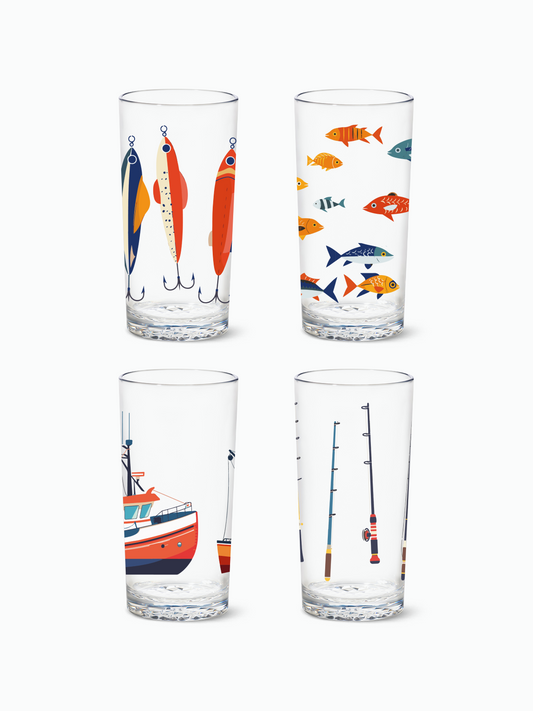 Fisherman's Charm 2.0 - RESERVE 14oz Highball Tritan Copolyester Glass